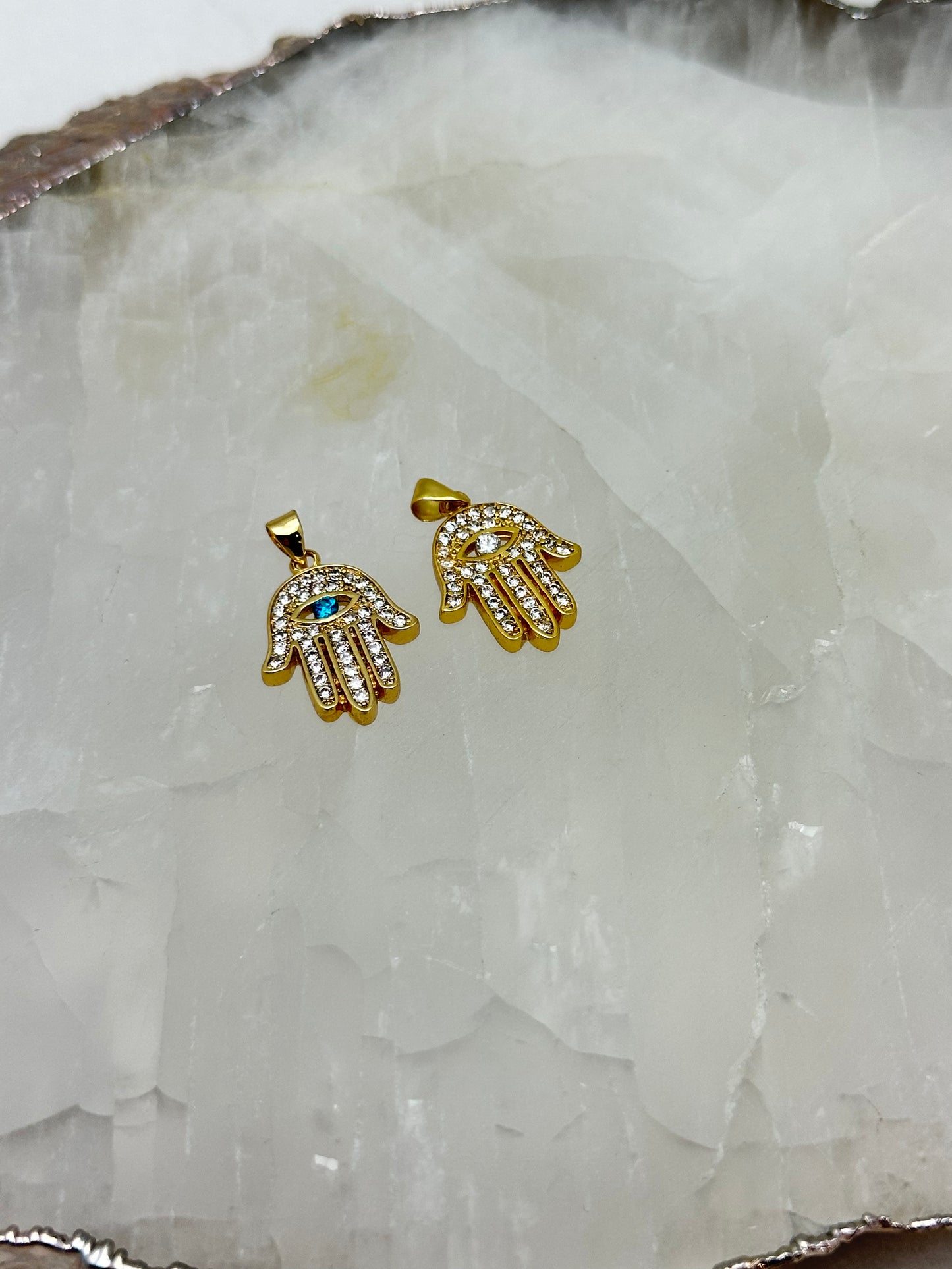 CZ Hamsa Necklace
