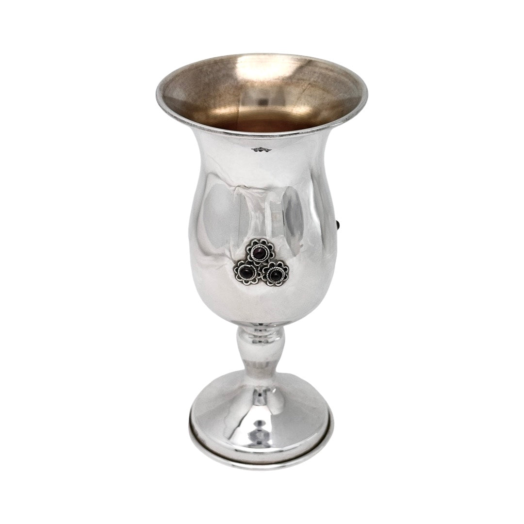 Kiddush Cup with Garnets