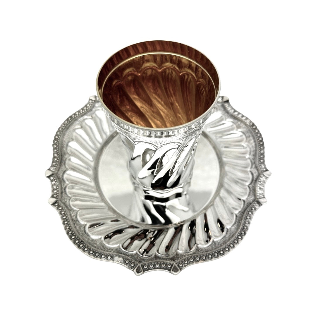 Balat Swirl Kiddush Cup Set