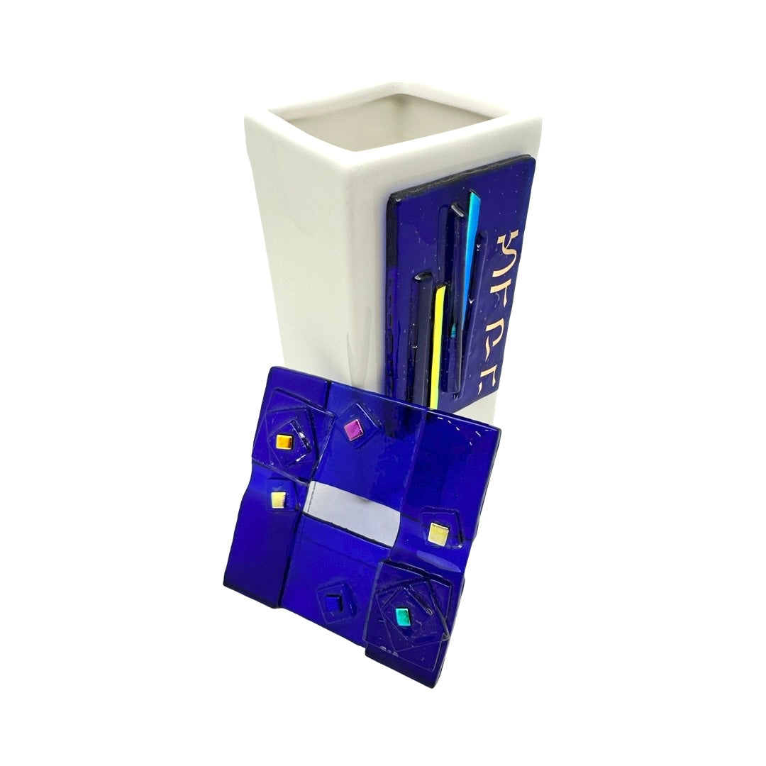 Glass and Ceramic Tzedakah Box