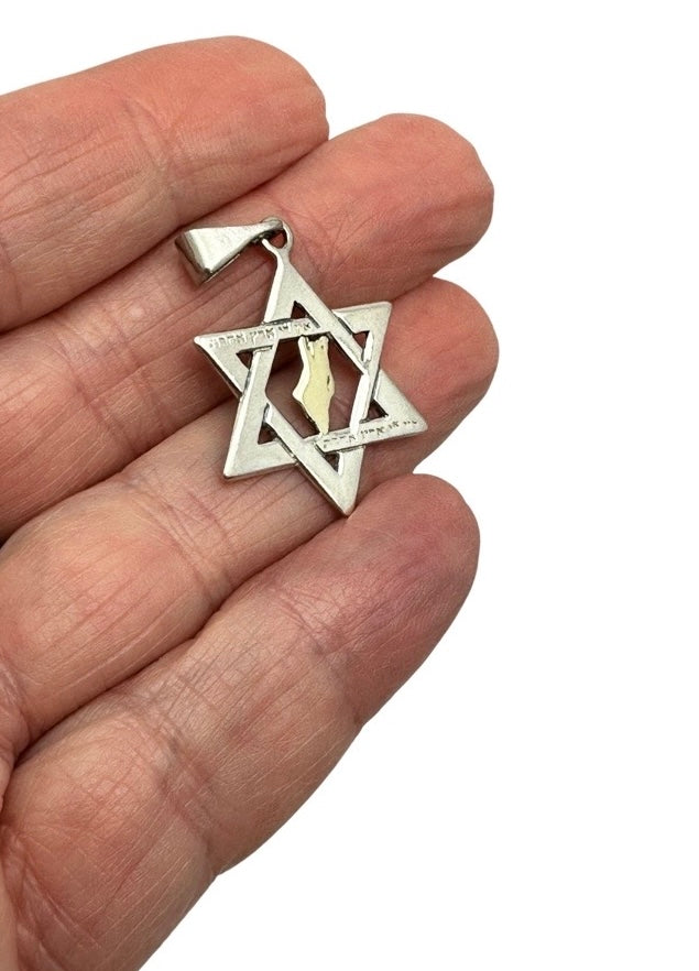 Map of Israel Magen David