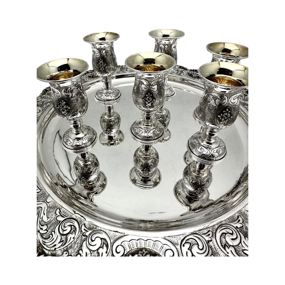 Sterling Silver Italian L'Chaim Set