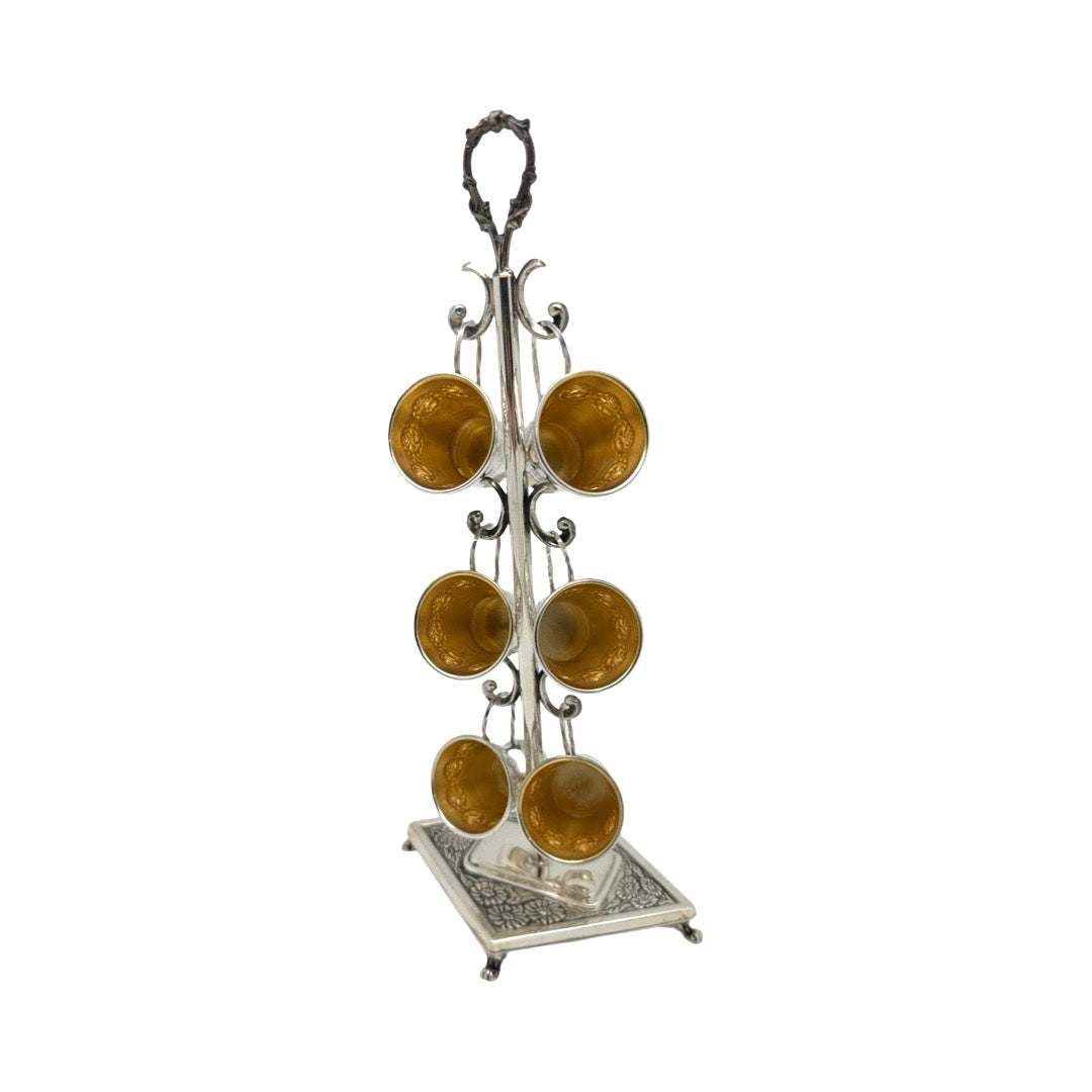 L'chaim Set on Stand Flowers