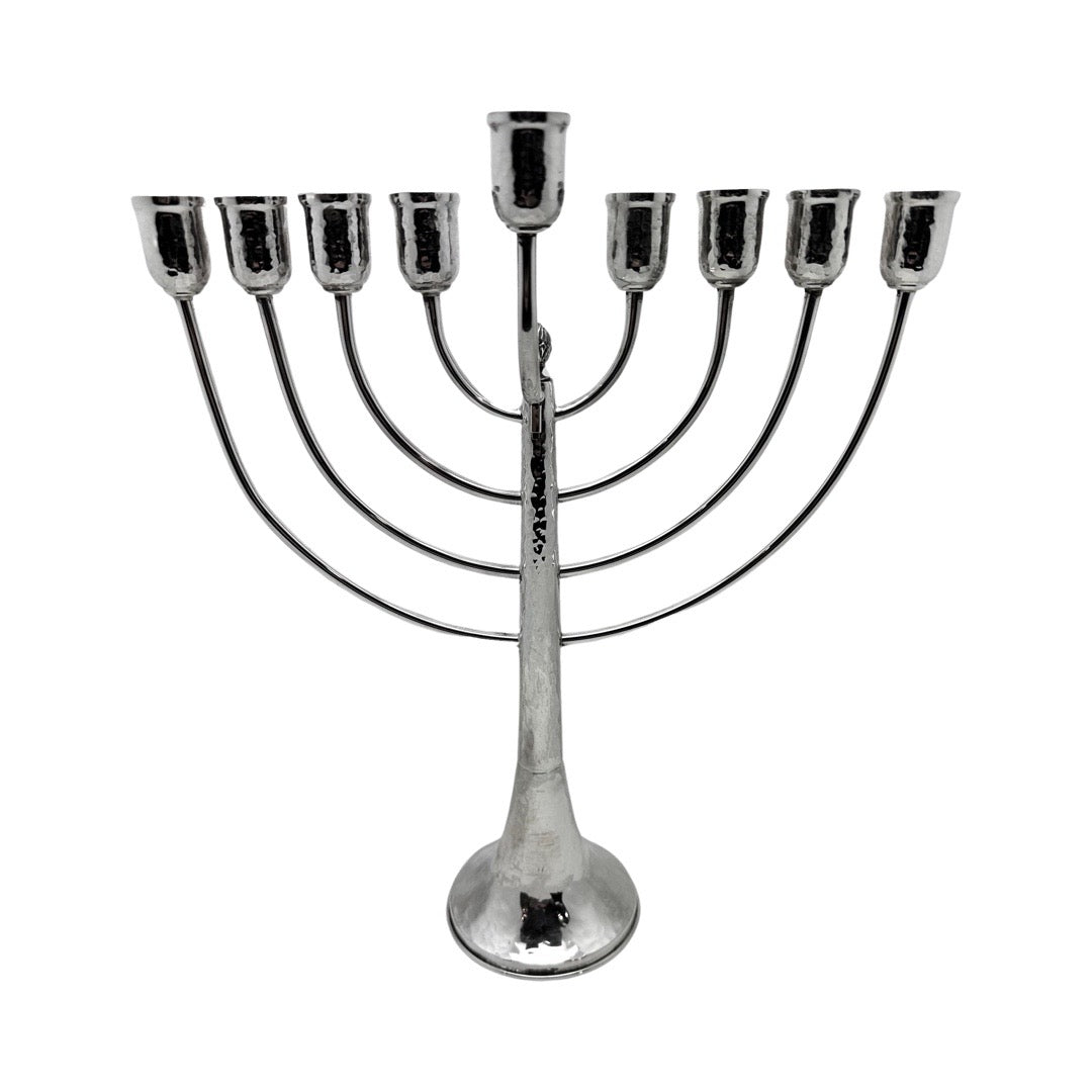 Classic Round Hammered Menorah