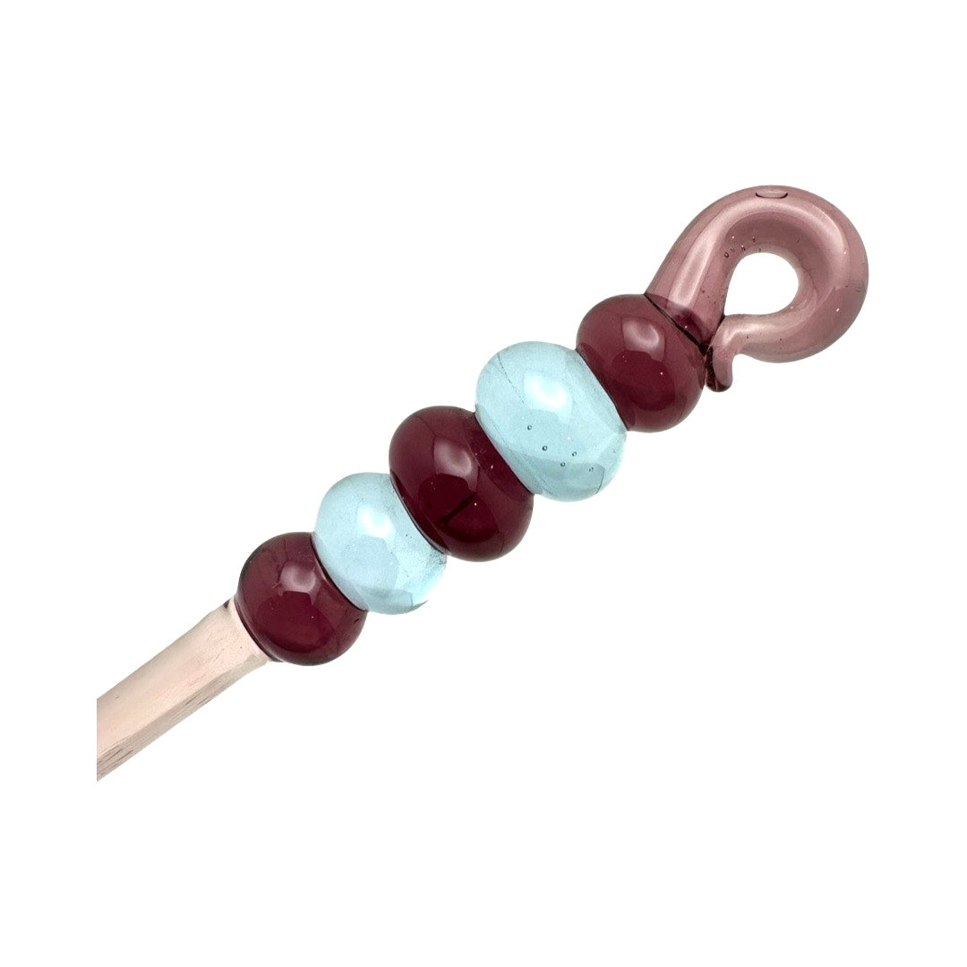 Venetian Glass Amethyst Crystal Torah Pointer