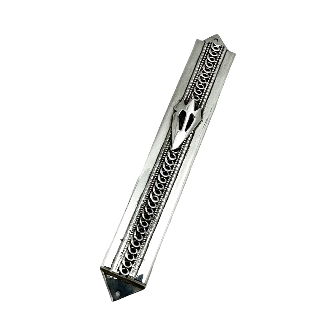 Sterling Filigree Mezuzah #203