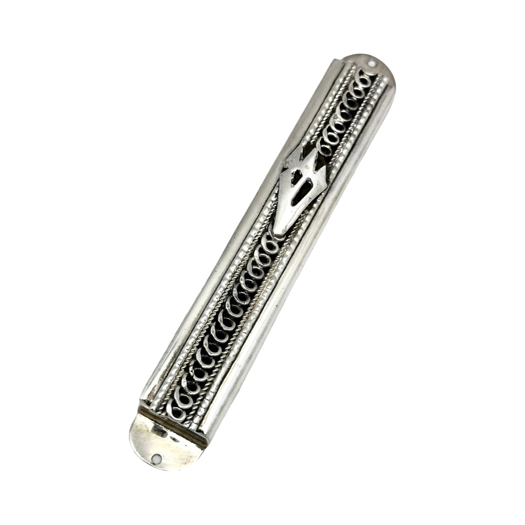 Sterling Filigree Mezuzah #203