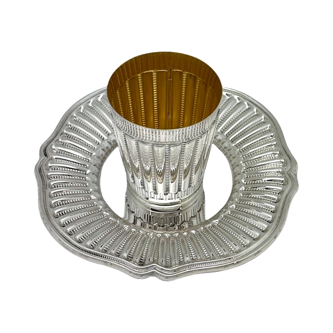 Piccolo Kiddush Cup Set Lines