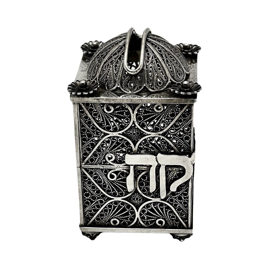 Tzedaka Box Filigree