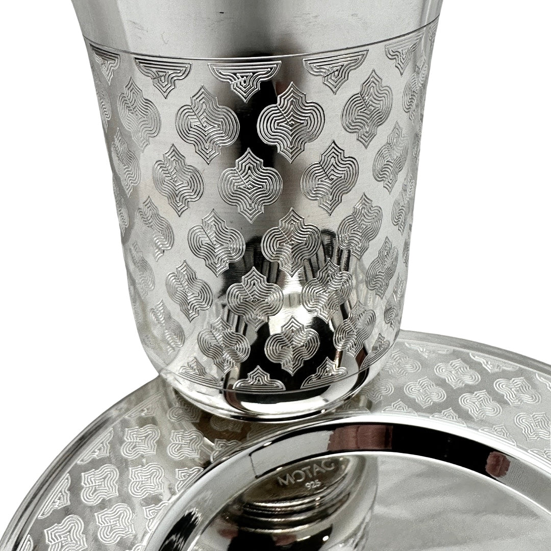 Sterling Kiddush Cup Set 'Flower'