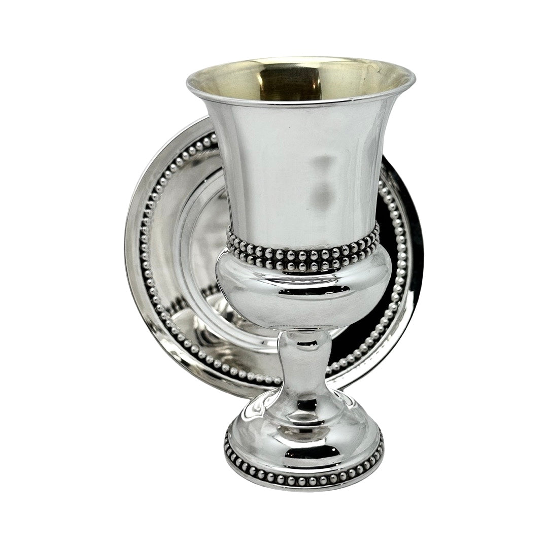 Kiddush Cup Double Beads