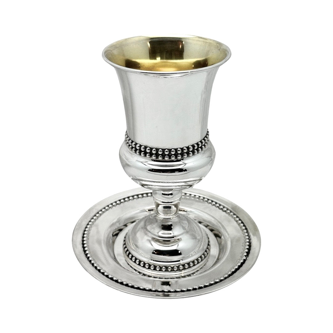 Kiddush Cup Double Beads