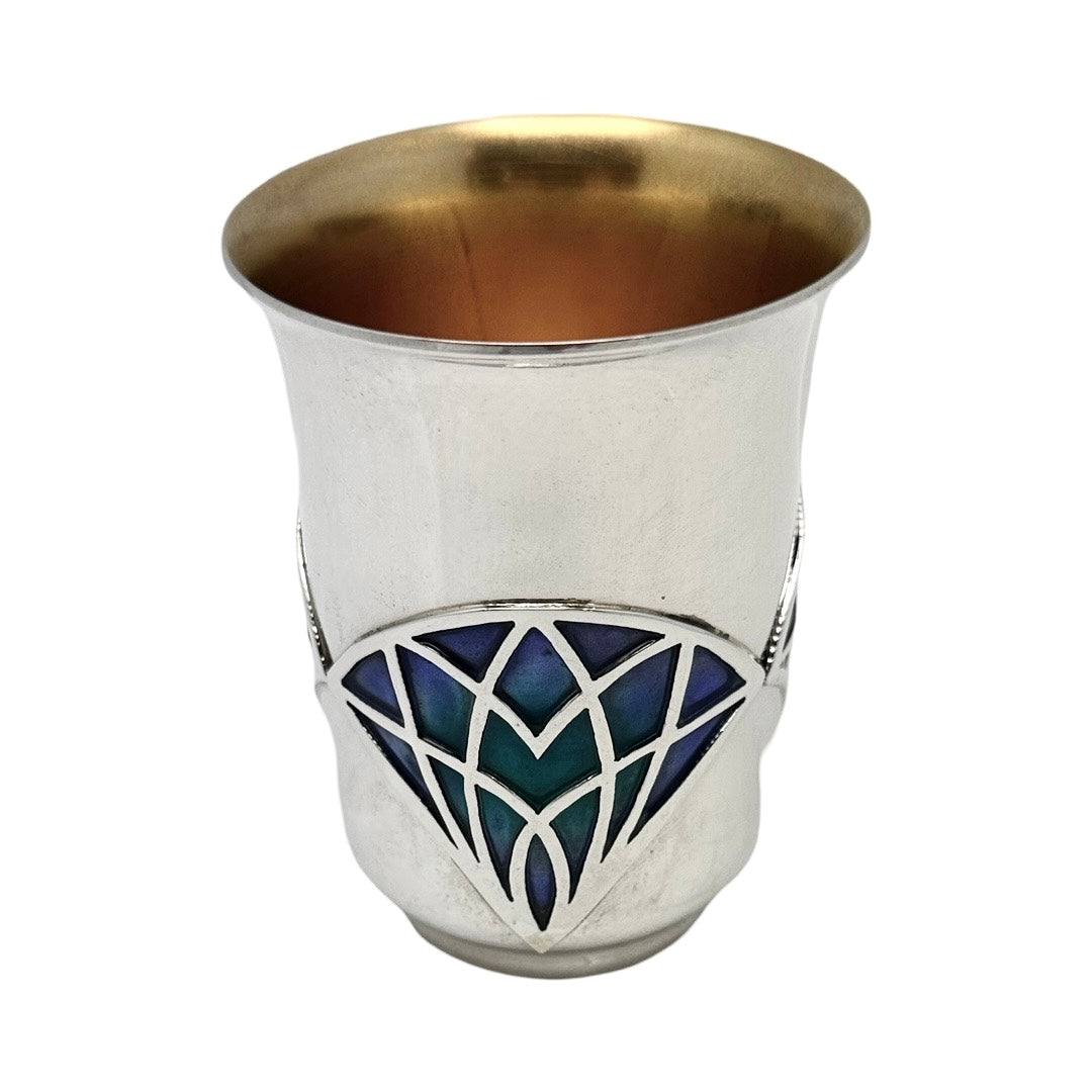 Enamel Kiddush Cup Baruch