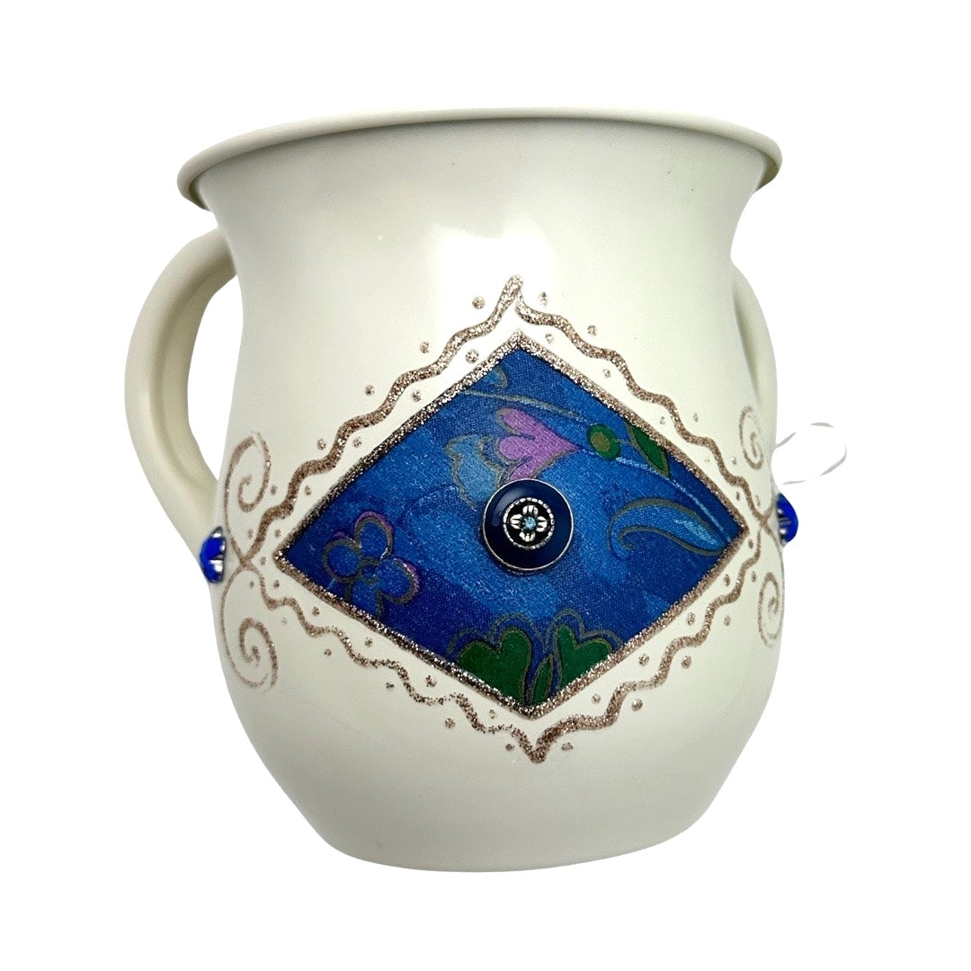 Decorated Metal Washing Cup 3