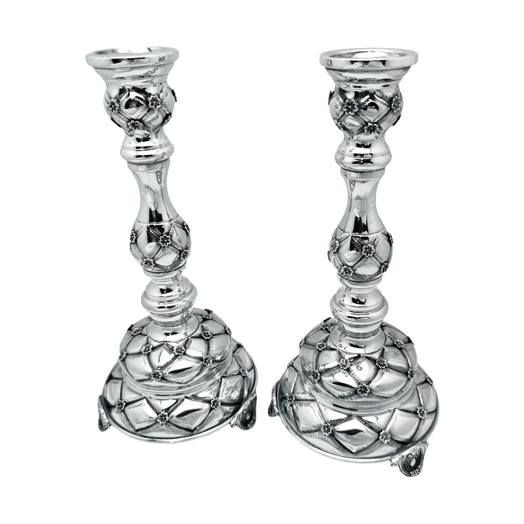 Sterling Silver X-Vera Candlesticks