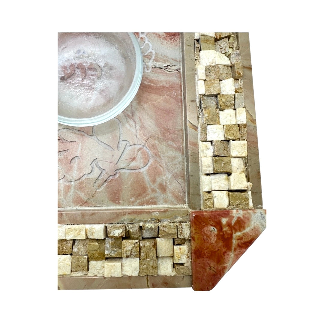 Mosaic Jerusalem Stone Seder Plate