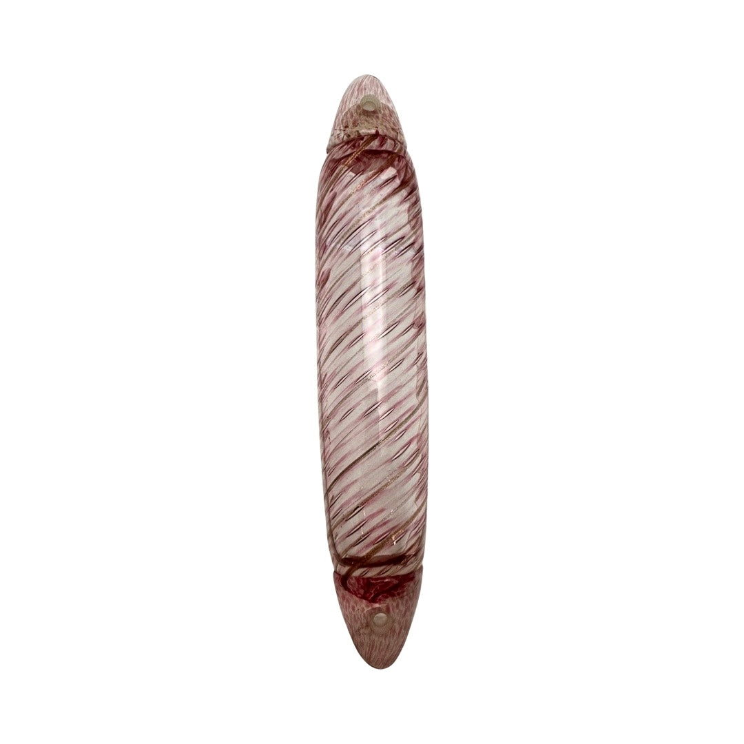 Venetian Glass Rose Mezuzah