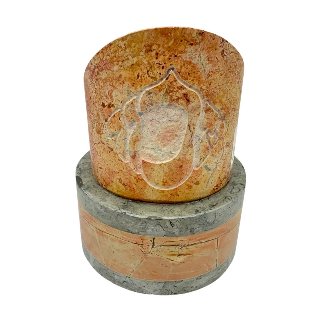 Jerusalem Stone Yizkor Candle Holder