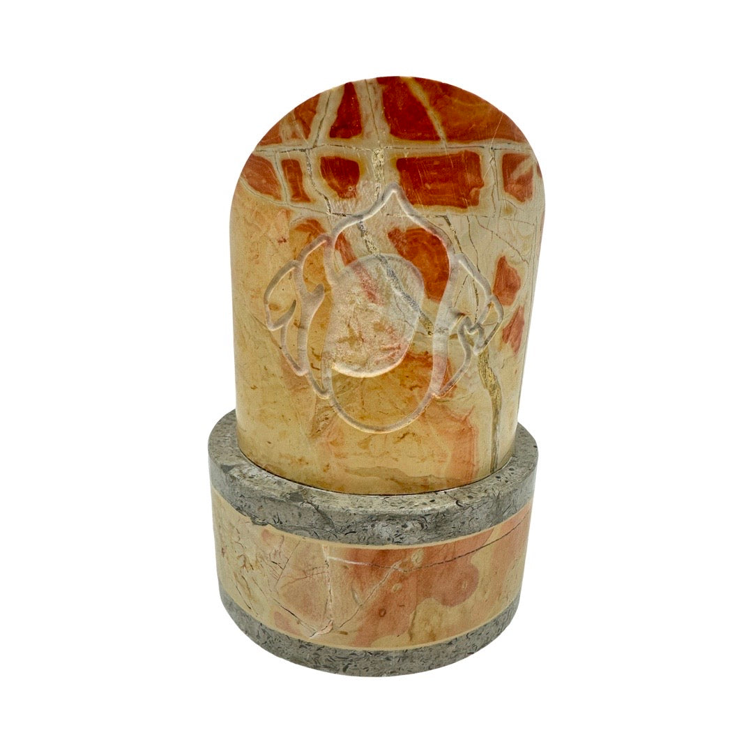 Jerusalem Stone Yizkor Candle Holder