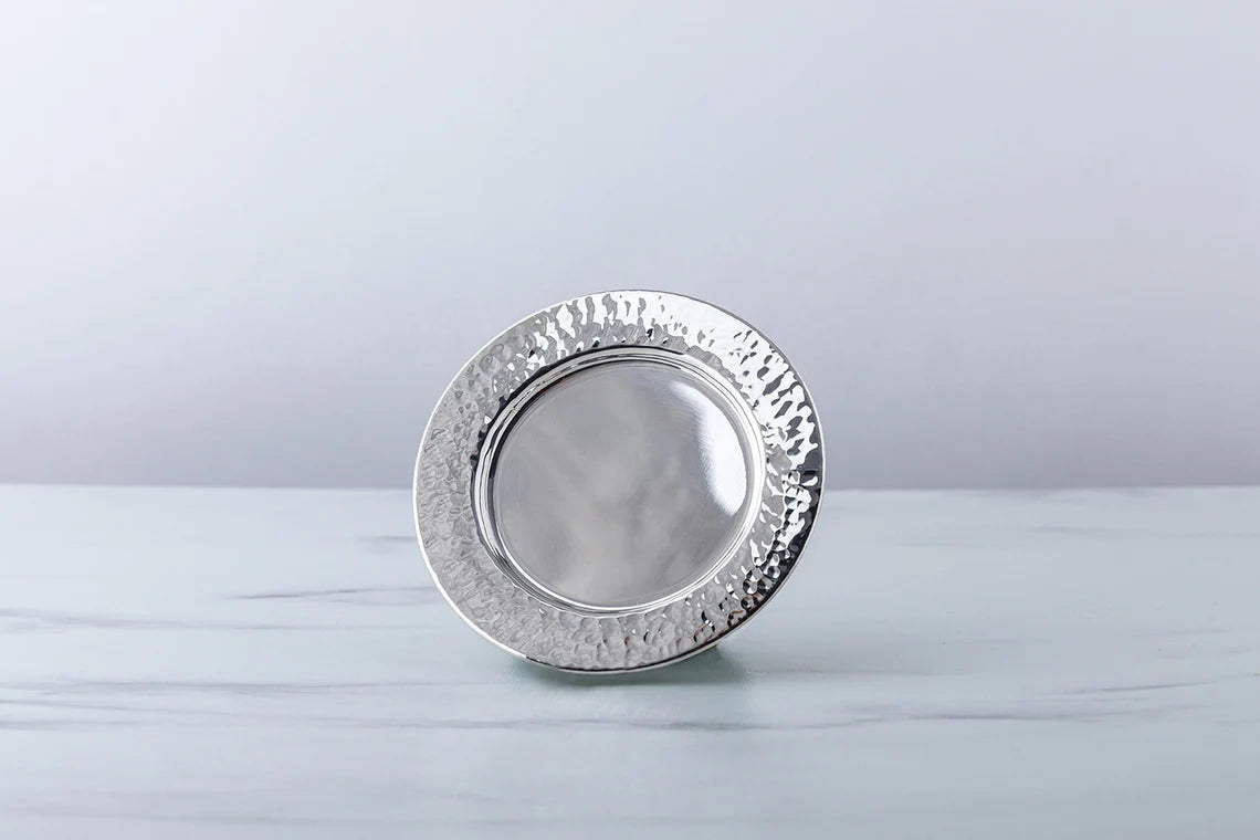 Classic Hammered Kiddush Cup Set