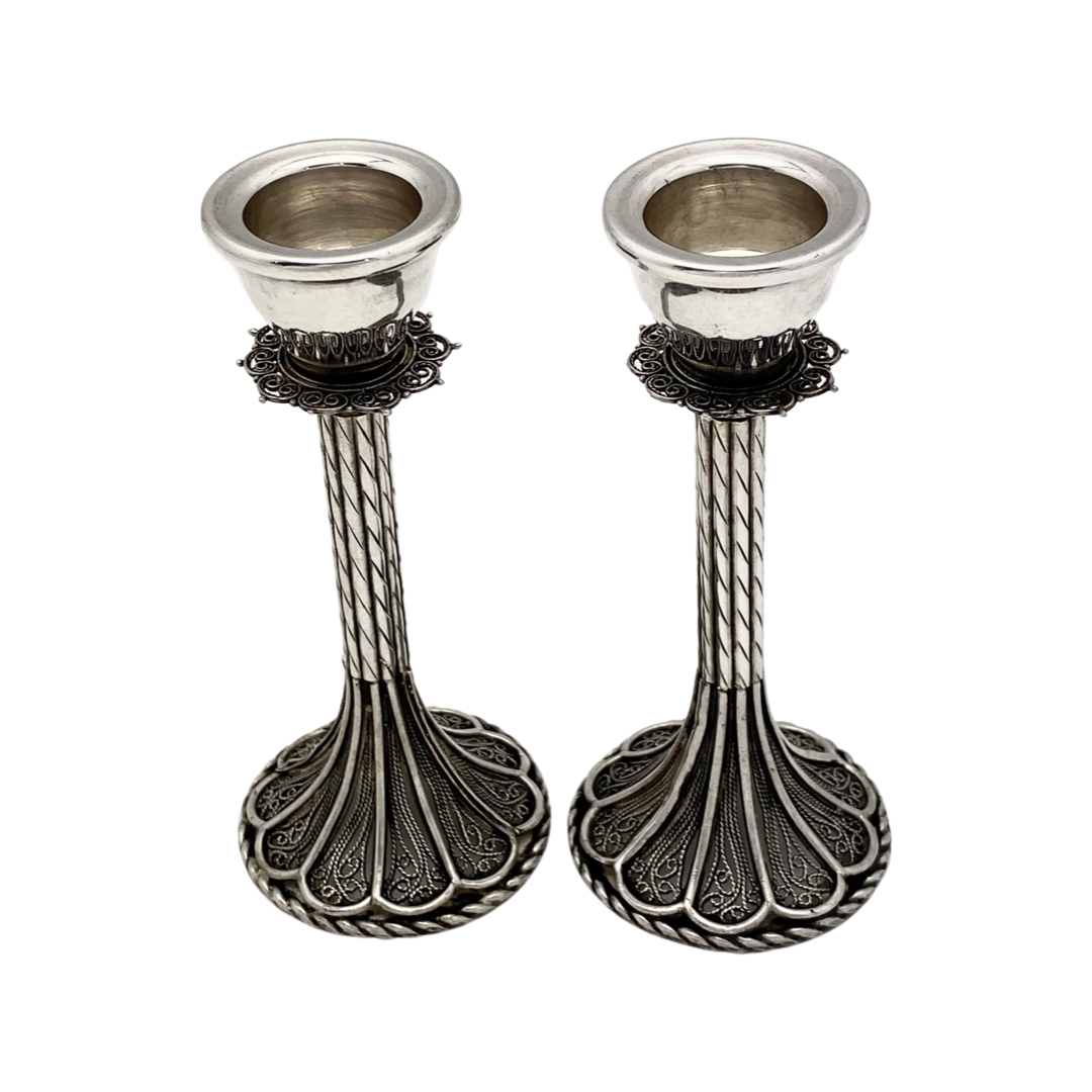 4-1/4" Filigree Candlesticks