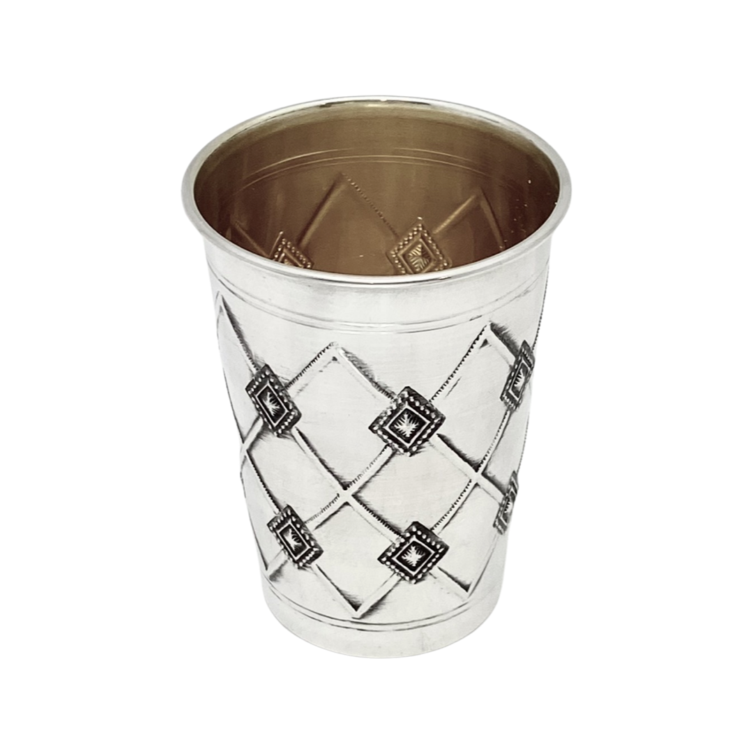 Square Trellis Kiddush Cup