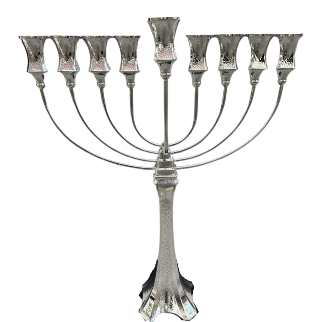 Hammered Leora Menorah