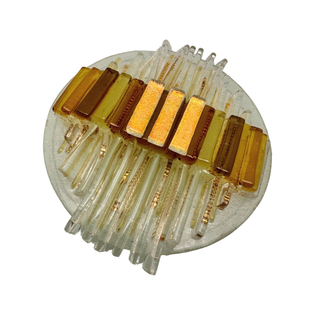 Frosted Glass Seder Plate