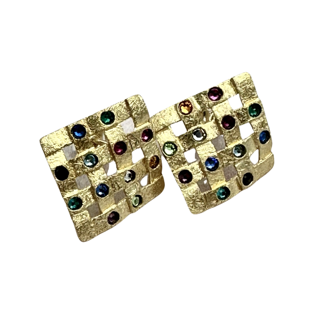Multi Color Hoshen Earrings