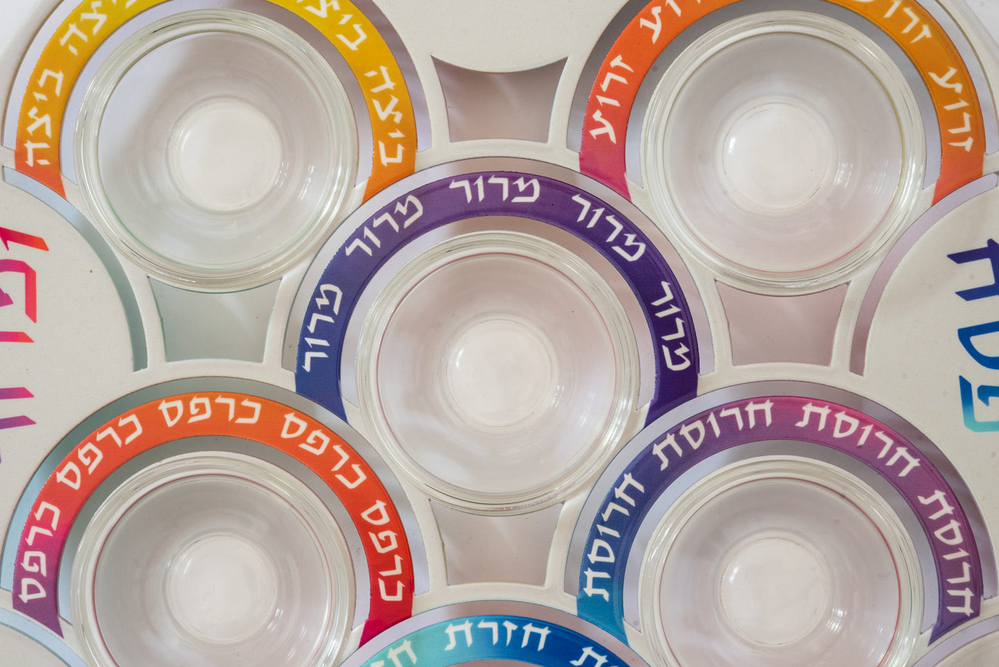 Colorful Seder Plate
