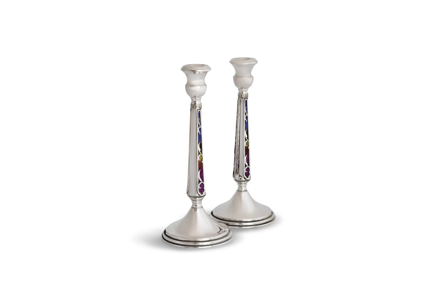 Talia Candlesticks with Enamel