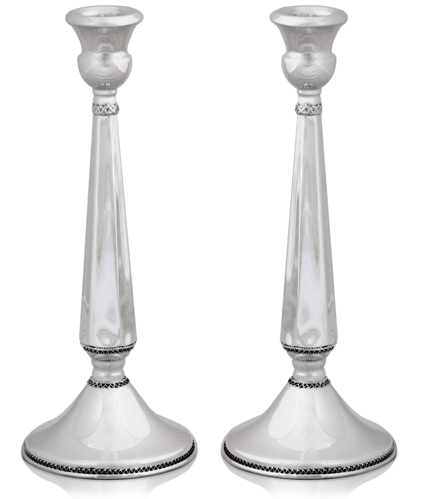 'Hadassah' Candlesticks with Filigree