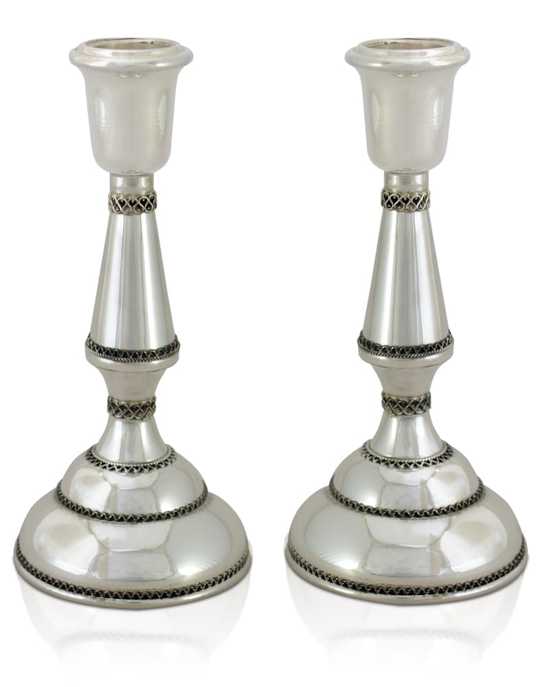 Etti Sterling Silver Candlesticks