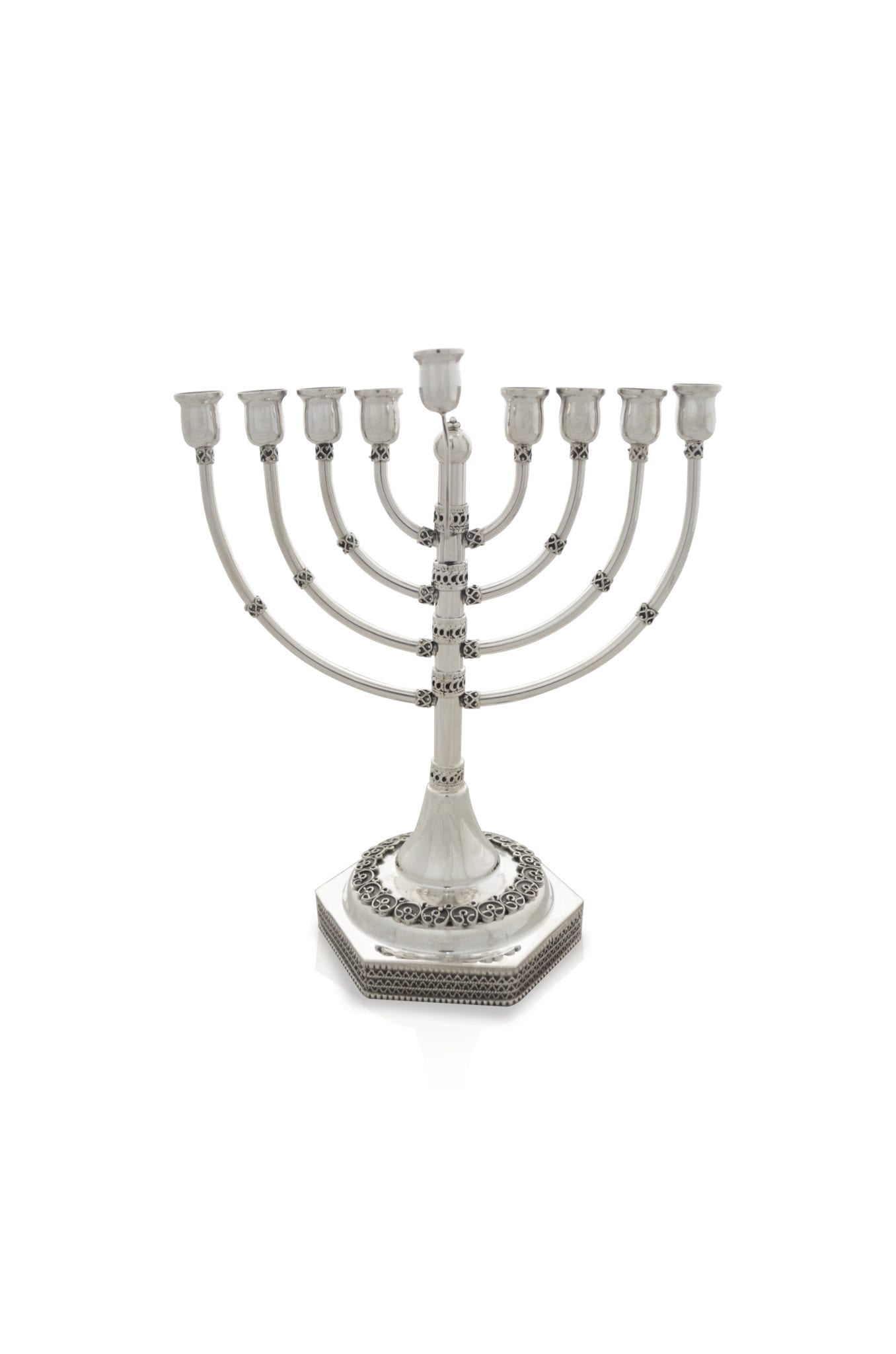 Small Sterling Silver Chanukah Menorah