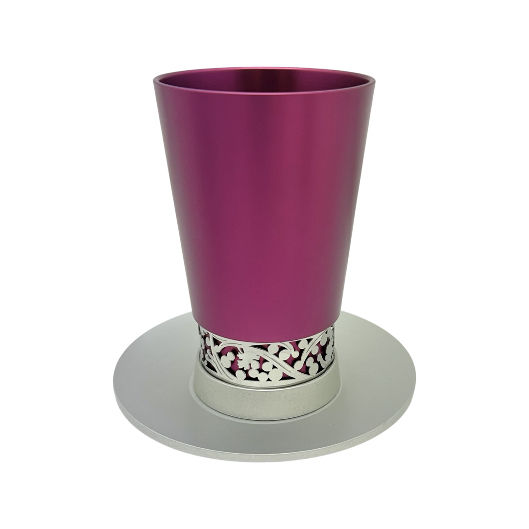 Anodized Aluminum Kiddush Cup by Lev Shneiderman