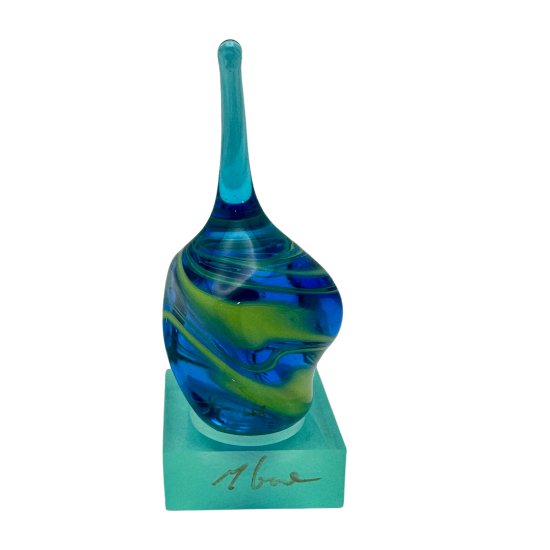Michael Gore Aqua/Green Twist Dreidel