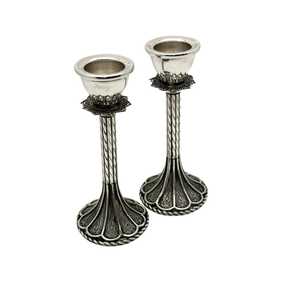 4-1/4" Filigree Candlesticks