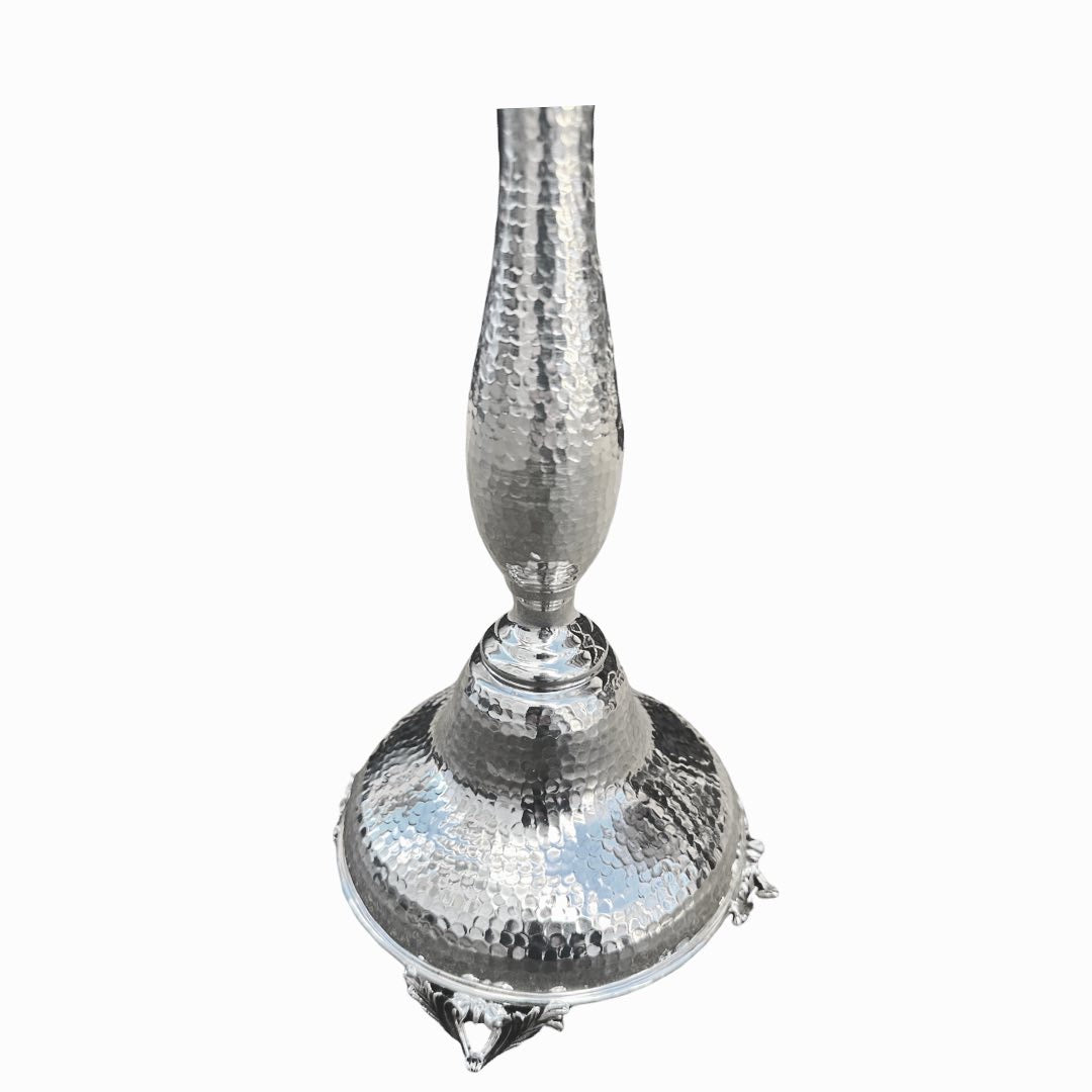 Sterling Silver Hammered Menorah