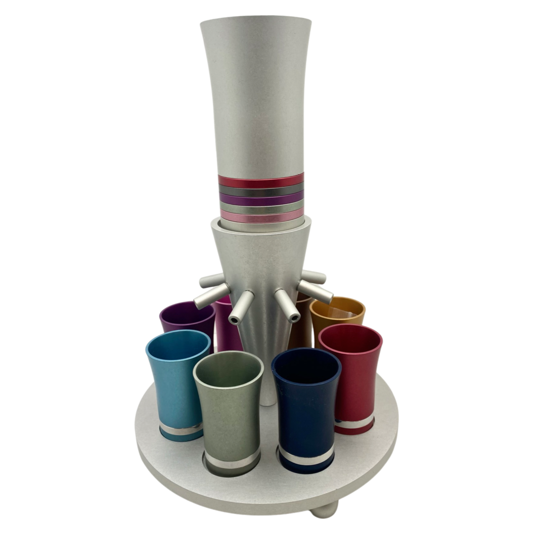 Anodized Aluminum Wine Fountain 8 Cups