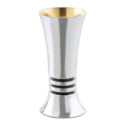 Silver Disc Kiddush Cup