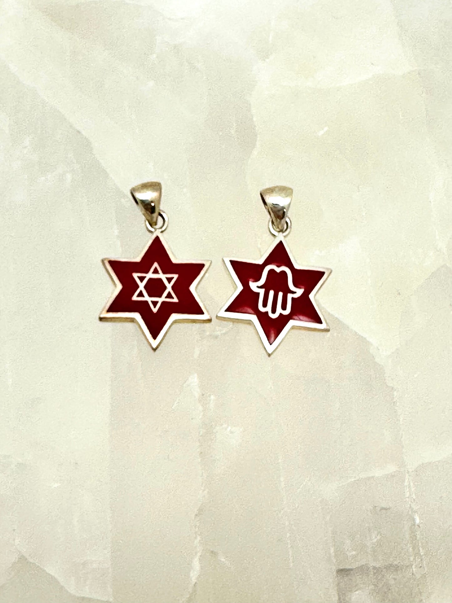 Star With Magen David or Hamsa