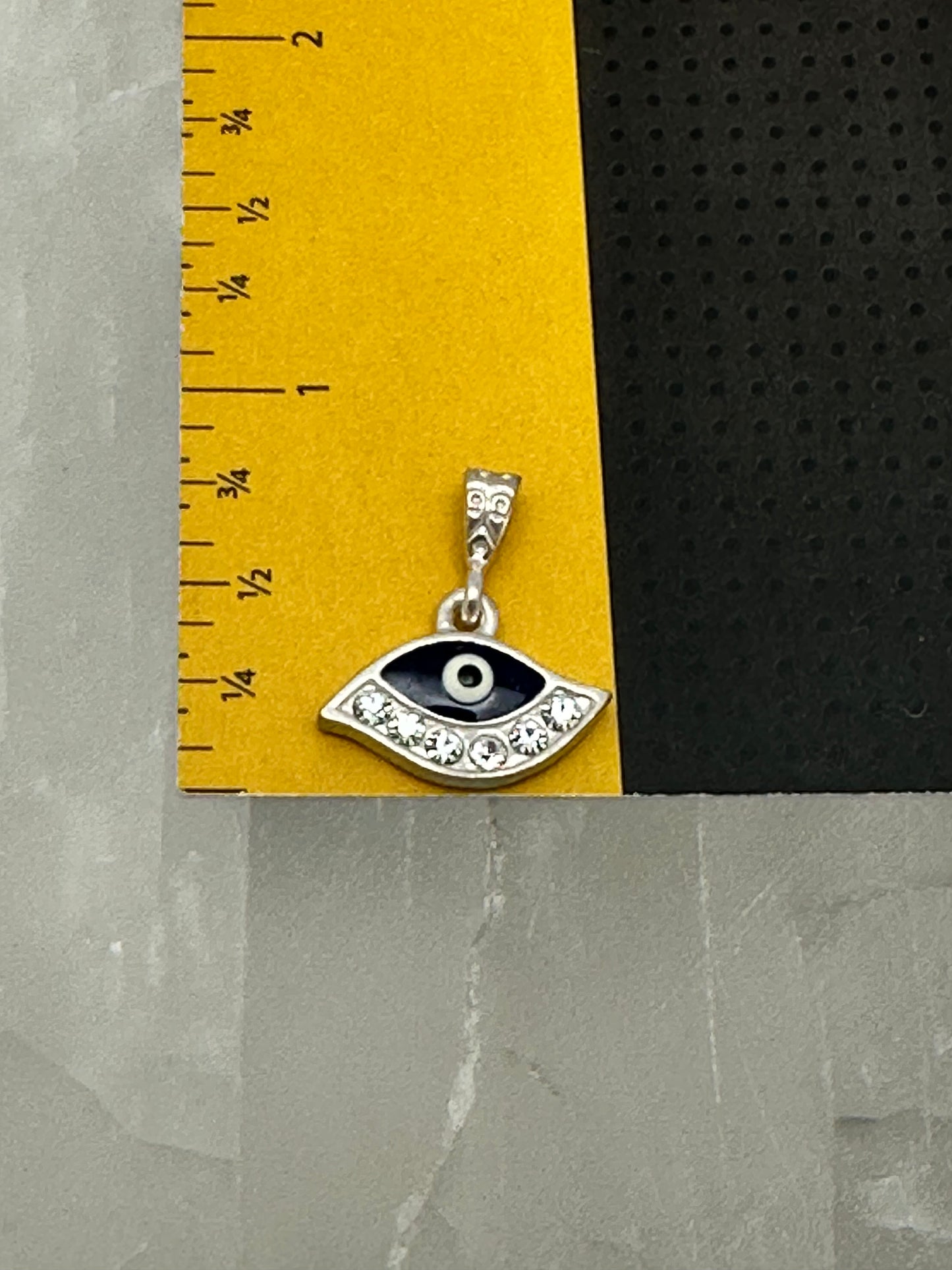 CZ Pendant With Watchful Eye