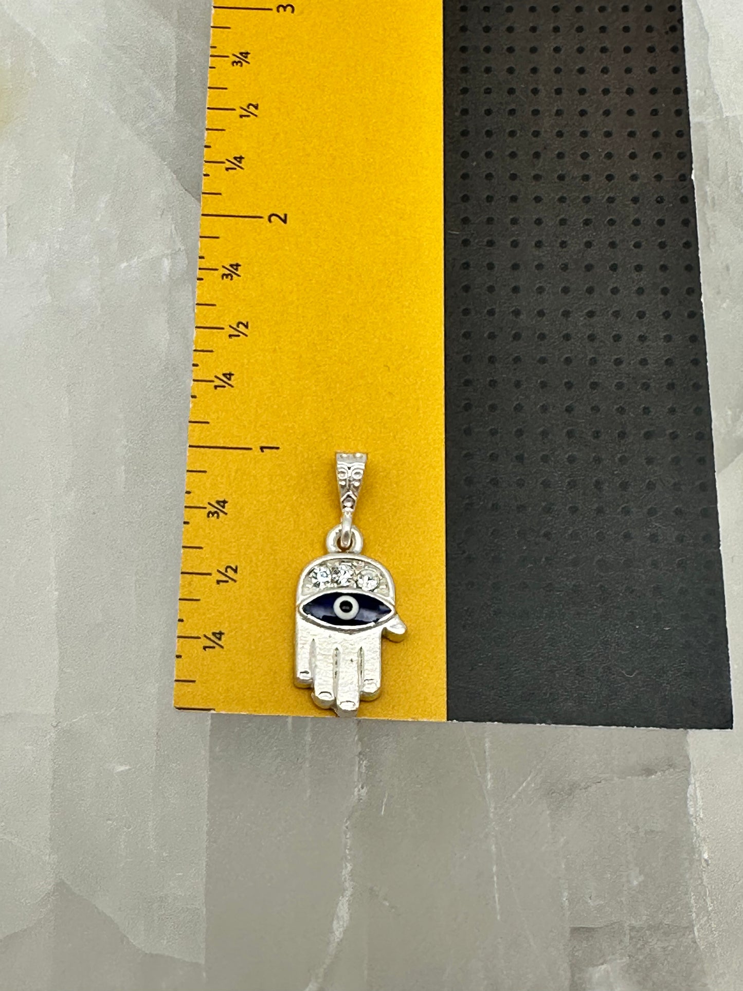 CZ Pendant With Watchful Eye