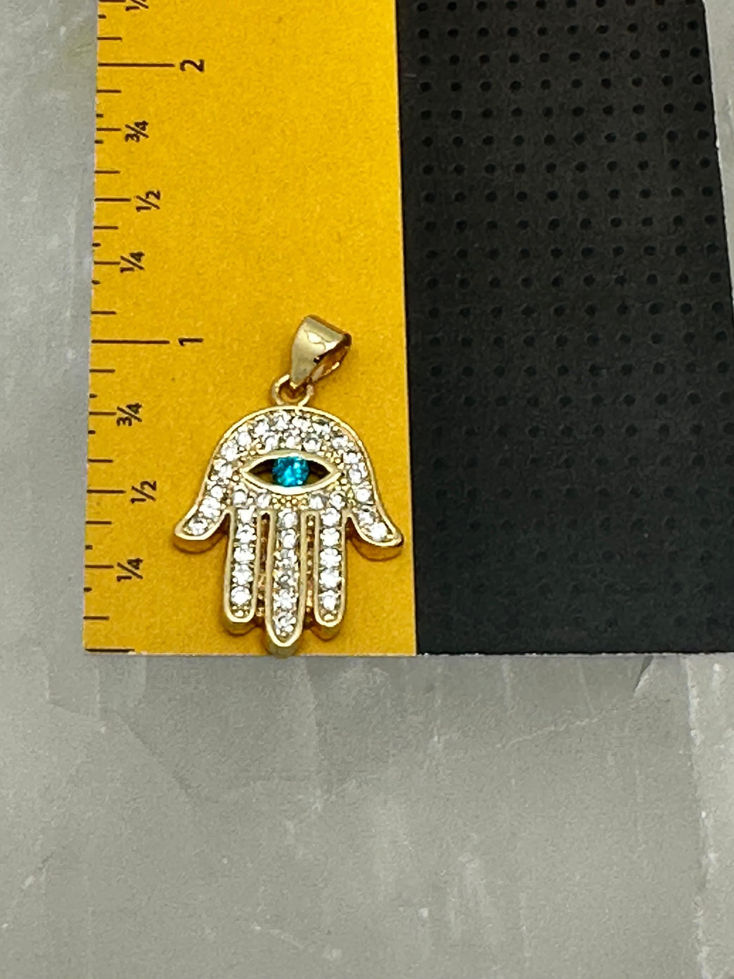 CZ Hamsa Necklace