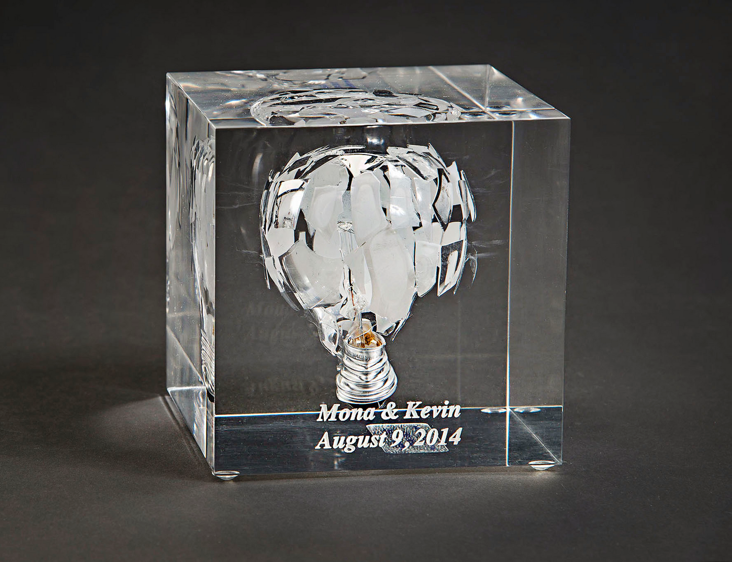 Square Wedding Glass Cube