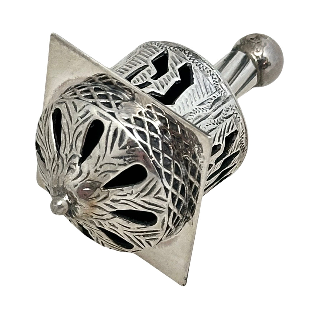Round Top Sterling Silver Dreidel