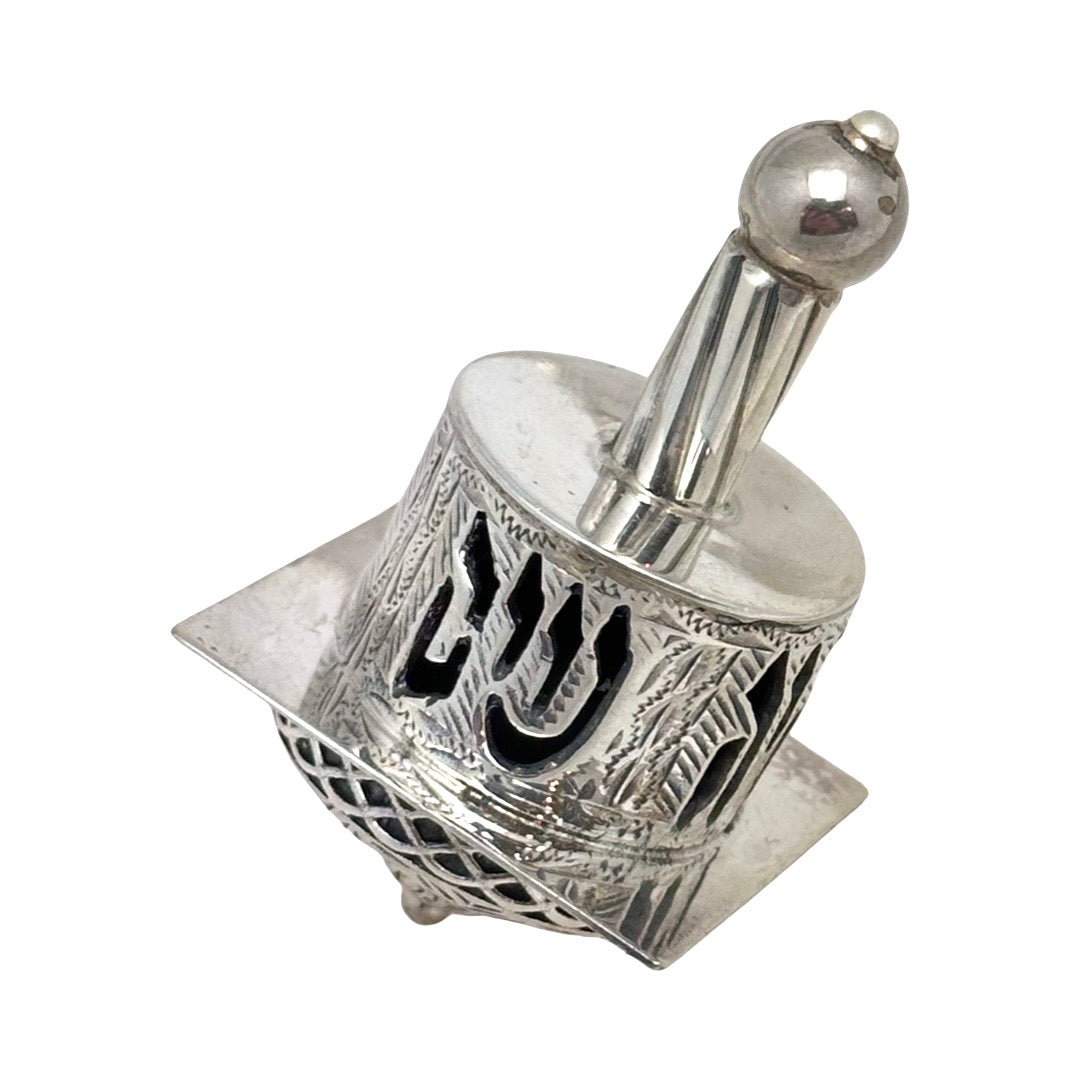 Round Top Sterling Silver Dreidel
