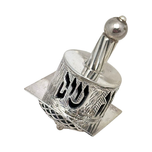 Round Top Sterling Silver Dreidel