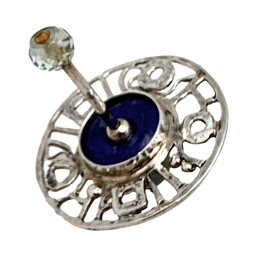 Semi Precious Stone & Silver Dreidel