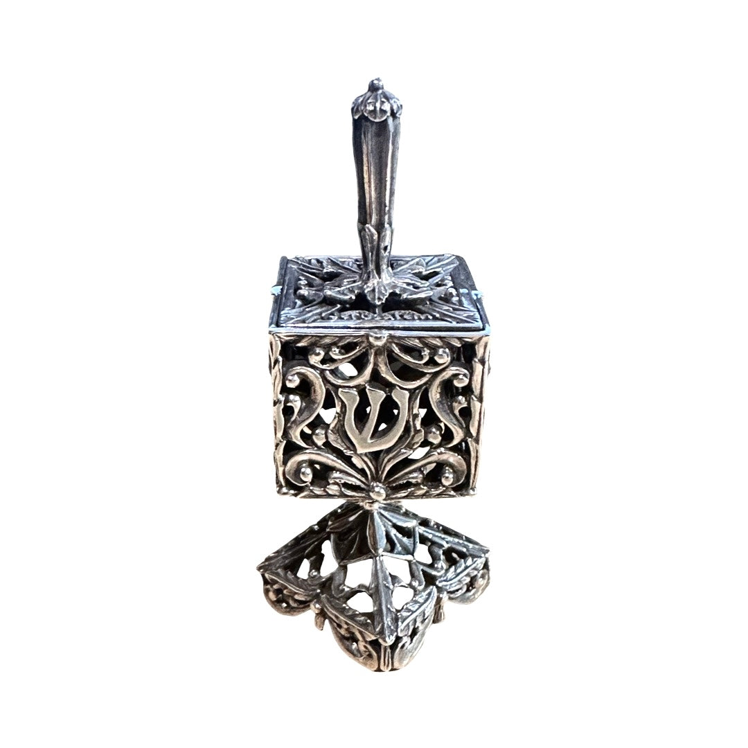 Silver Dreidel Besamim Box